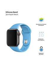 Pino Silicone Sport Band Apple Watch 42/44/45/49 mm Блакитний Light Blue