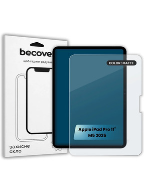 Захисне скло BeCover Matte Anti-Glare Apple iPad Pro 11" M5 (2025) (715948)