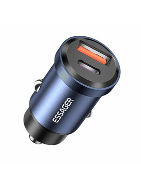 Автомобільний зарядний пристрій Essager Gyroscope 45W 1 USB-A + 1 USB-C Blue (ECCAC45-TL03-Z)