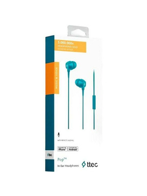 Навушники Ttec Pop Turquoise Turquoise (2KMM13TZ)