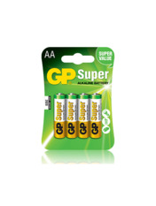 Батарейка GP Super AA Alkaline 4шт (15A-2UE4)