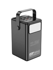 Павербанк Hoco DB03 Endure 1xUSB-C + 6xUSB-A 22.5 Black 22,5W 100000mAh Black 100000