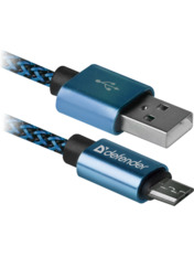 Кабель синхронізації Defender 08-03T ProUSB to microUSB Blue 1m Blue (87805)