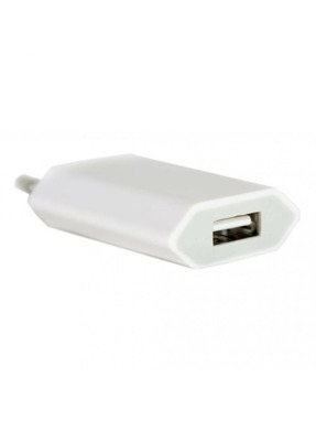 Мережевий зарядний пристрій PowerPlant Slim (1 USB-A) 5W White (DV00DV5061)