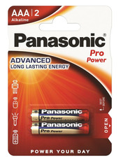 Батарейка Panasonic Pro Power AAA Alkaline 2 2шт (LR03XEG/2BP)