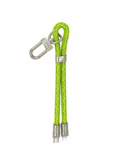 Кабель синхронізації Hoco GH5 Elegant Type-C to Type-C 60W 0,22m Green