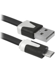 Кабель синхронізації Defender USB08-03P USB to microUSB 1m Black (87475)