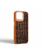Чохол Harder Snake Pattern для Apple iPhone 15 Pro Max Orange
