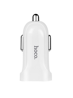 Автомобільний зарядний пристрій Hoco Z2 24W 1 USB-A +кабель MicroUSB White