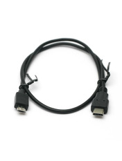 Кабель синхронізації PowerPlant Type-C to microUSB 0,5m Black (KD00AS1259)