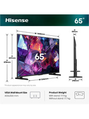 Телевізор Hisense E7S Pro 4K UHD (3840х2160) Black Так 65 65" Smart TV Black (65E7S Pro)