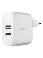 Мережевий зарядний пристрій Belkin Boost Up Charge Dual (2 USB-A) 24W White