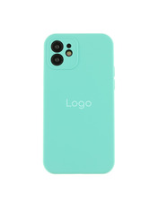Чохол Silicone Case Full Size with Frame для Apple iPhone 12 Sea Blue Sea Blue (6972834150)