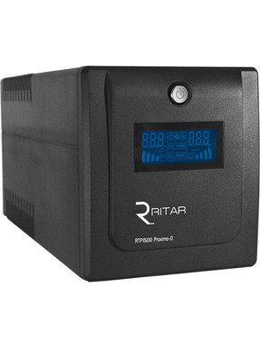 ДБЖ Ritar RTP 1500D (900W) LCD EURO Black (RTP1500D)