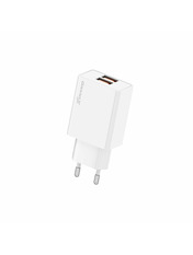 Мережевий зарядний пристрій Grand-X CH-21W (2 USB-A) 10,5W White (CH-21W)
