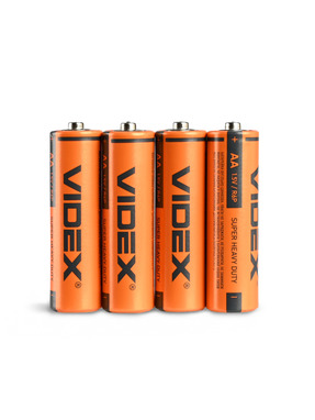 Батарейка Videx AA Carbon-Zinc 4шт (21157)