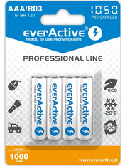 Акумуляторна батарейка everActive AAA Ni-MH 1050mAh 4шт (EVHRL03-1050)