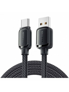 Кабель синхронізації Essager Jelly Bean USB to Type-C 100W 1m Black (EXCT-TD01-P)