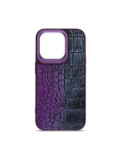 Чохол Harder Glamorous Croco  для Apple iPhone 14 Pro Dark Purple
