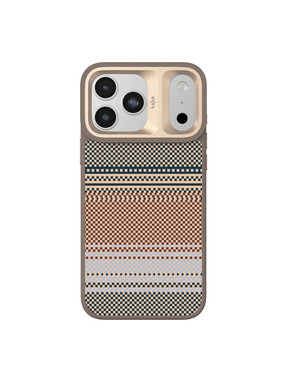 Чохол Kajsa Resort Collection Gradient Stripe with MagSafe B-Ring для Apple iPhone 17 Pro Desert Gold (6982174350)