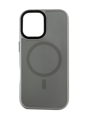 Чохол BeCover FIBRA ArcLine Case with MagSafe для Apple iPhone 17 Grey (715374)