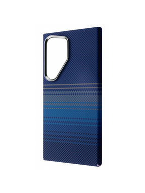 Чохол Wave Gleam Case with Magnetic Ring для Samsung Galaxy S928 S24 Ultra Blue Stripes (6943180725)