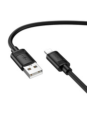 Кабель синхронізації Hoco X122 Silicone USB to Lightning 12W 1m Black
