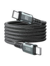 Кабель синхронізації XO NB-Q267 Magnetic Braided Type-C to Type-C Black 1 60W 1m Black Ні