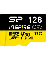 Карта пам'яті Silicon Power Inspire 128 ГБ microSDXC 128GB UHS-I U3 + SD-adapter (SP128GBSTXLV3V1NSP)