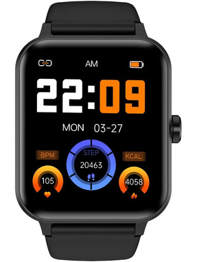 Смарт-годинник Blackview R30 44mm Black Aluminium Case (6931548315063)