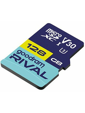 Карта пам'яті Goodram Rival microSDXC 128GB UHS-I U3 + SD-adapter (GGSM3AA-1280R12)