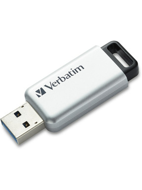 USB накопичувач Verbatim Secure Pro with 256-AES 64GB Storm Grey (98666)