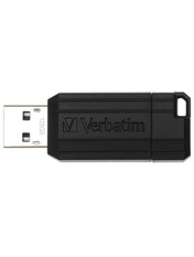 USB накопичувач Verbatim PinStripe Black 128 ГБ USB 2.0 128GB Black (49071)