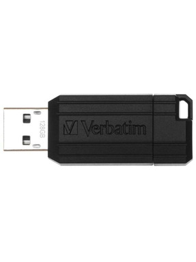 USB накопичувач Verbatim PinStripe 128GB Black (49071)