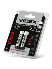 Акумуляторна батарейка Videx 23460 AA Ni-MH 1 000 2 1000mAh 2шт (23460)