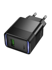 Мережевий зарядний пристрій Hoco CS111A Multi-Protocol Відсутній Black 22.5 1 USB-A (1 USB-A) 22,5W Black