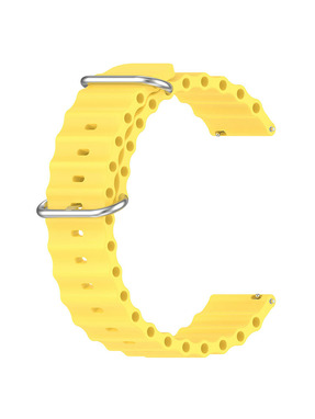 BeCover Wave Style (22mm) Huawei Watch GT 5 (46mm) Yellow