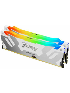 Оперативна пам’ять Kingston FURY Renegade RGB Silver/White DDR5 64GB (kit 2*32GB) 6400MHz (KF564C32RWAK2-64)