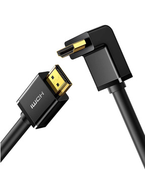 Кабель передачі відео Ugreen v.1.4 HDMI to HDMI (M) 1m 90° Black (UGR-10172)