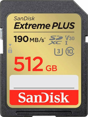 Карта пам'яті SanDisk Extreme Plus SDXC 512GB UHS-I U3 512 ГБ