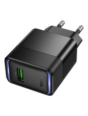 Мережевий зарядний пристрій Hoco CS111A Multi-Protocol Відсутній Black 22.5 1 USB-A (1 USB-A) 22,5W Black