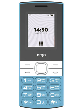 Кнопковий телефон Ergo B185 Blue