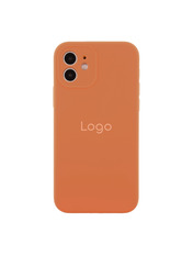 Чохол Silicone Case Full Size with Frame для Apple iPhone 12 Kumquat Kumquat (6902718435)