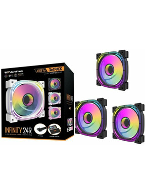 Корпусний вентилятор DarkFlash INF24 3-pack (PWM) Black