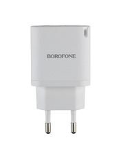 Мережевий зарядний пристрій Borofone BA83A White Відсутній (1 USB-A + 1 USB-C) 20W White