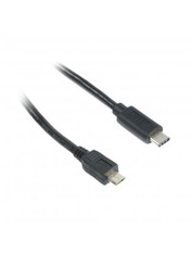 Кабель синхронізації Cablexpert Type-C to microUSB 1m Black (CCP-USB2-mBMCM-6)