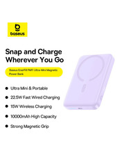 Павербанк Baseus EnerFill FM11 Ultra-Mini 1xUSB-C Purple 22,5W 10000mAh Purple (P1008210E513-00)