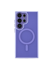 Чохол Magnetic Matte Camera Lens with Magsafe для Samsung Galaxy S938 S25 Ultra Purple