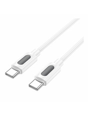 Кабель синхронізації Borofone BX114 Silicone Type-C to Type-C White/Black 60W 1m White/Black Ні 1