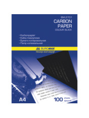 Папір Кольоровий Buromax BM.2701 A4 100 арк., щільність 16 г/м2 Black